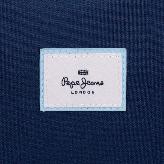 Mochila Escolar 42cm c/ Carro PEPE JEANS Noni Denim Azul Claro | Ref. 186.68223T2