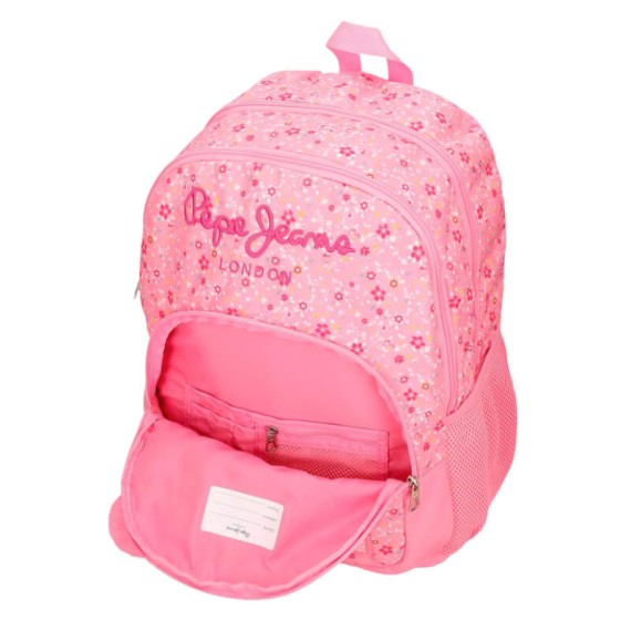Mochila Escolar 44cm 2C PEPE JEANS Alenka Rosa | Ref. 186.6712523