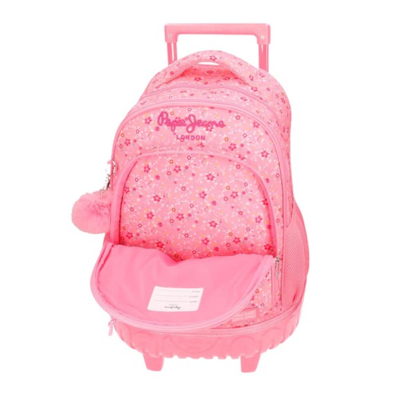 Mochila Escolar Compacta 2R PEPE JEANS Alenka Rosa | Ref. 186.6712923