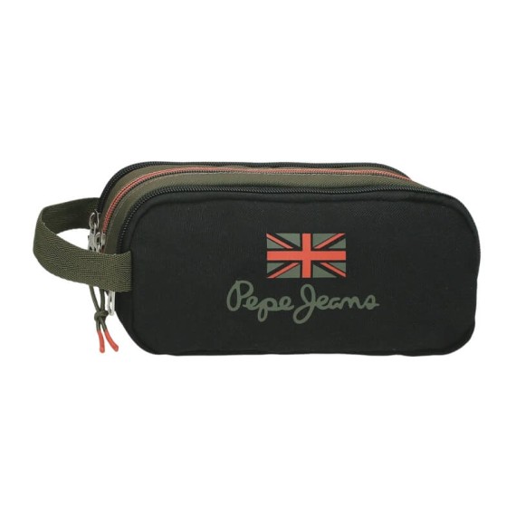 Estojo Escolar 3 Compartimentos PEPE JEANS Ponder Caqui | Ref. 186.6894721