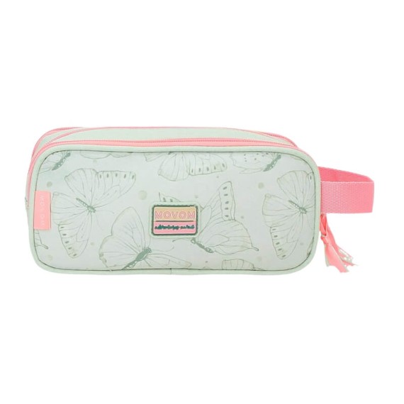 Estojo Escolar Três Compartimentos MOVOM Enchanted Florest Menta | Ref. 186.3744721