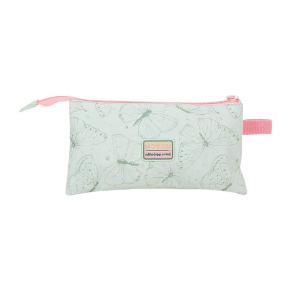 Estojo Escolar Triplo MOVOM Enchanted Florest Menta | Ref. 186.3744321