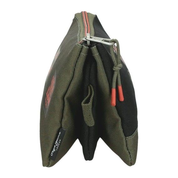 Estojo Escolar Triplo PEPE JEANS Ponder Caqui | Ref. 186.6894321