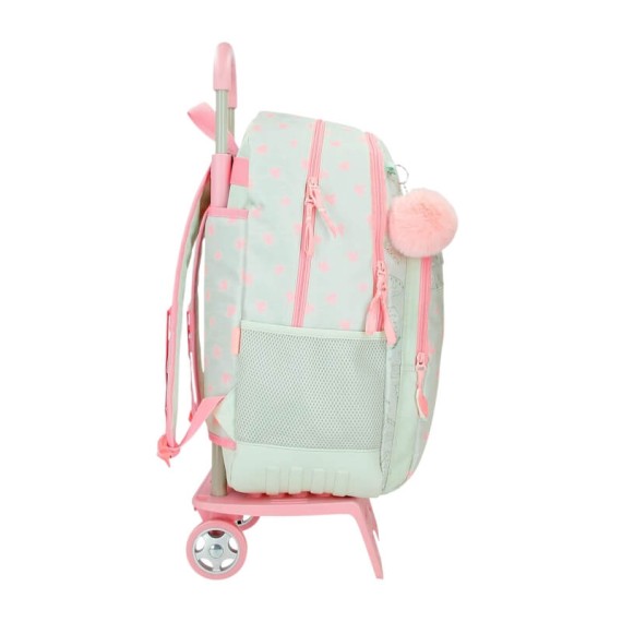 Mochila Escolar 46Cm 2C c/ Carro MOVOM Enchanted Florest Menta | Ref. 186.37426T1