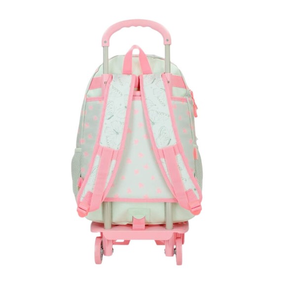Mochila Escolar 46Cm 2C c/ Carro MOVOM Enchanted Florest Menta | Ref. 186.37426T1