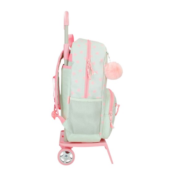 Mochila Escolar Adap. 42Cm c/ Carro MOVOM Enchanted Florest Menta | Ref. 186.37424T1