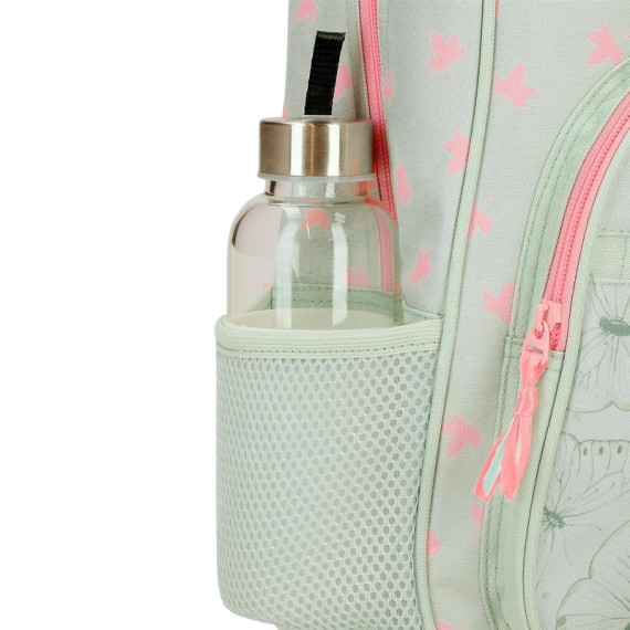 Mochila Escolar Adap. 42Cm MOVOM Enchanted Florest Menta | Ref. 186.37424D1