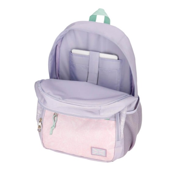 Mochila Escolar Adap. 44cm 2C PEPE JEANS Renata Lilás | Ref. 186.69725D1