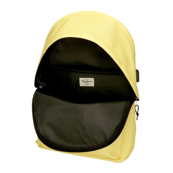 Mochila para Portátil 2C PEPE JEANS Aris Colorful Amarelo Claro | Ref. 186.63224A6