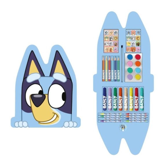Estojo com Conjunto de Pintura BLUEY Azul | Ref. 299.2700001782