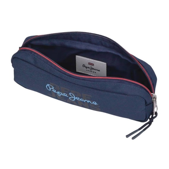 Estojo Escolar Retangular PEPE JEANS Seldon Azul Marinho | Ref. 186.6964021