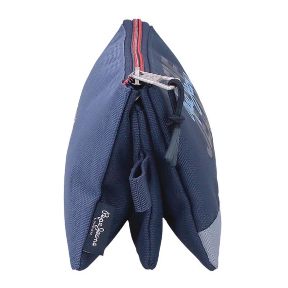 Estojo Escolar Triplo PEPE JEANS Seldon Azul Marinho | Ref. 186.6964321