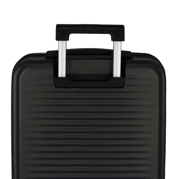 Mala de Cabine c/ Bolso Frontal 55cm 4R MOVOM Dayton Preta | Ref. 186.5351221