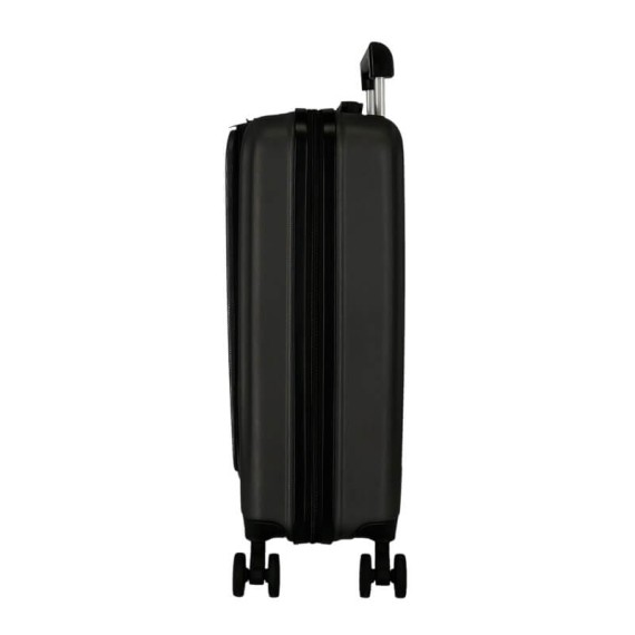 Mala de Cabine c/ Bolso Frontal 55cm 4R MOVOM Dayton Preta | Ref. 186.5351221