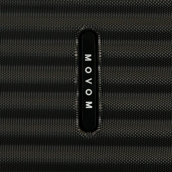 Mala de Cabine c/ Bolso Frontal 55cm 4R MOVOM Dayton Preta | Ref. 186.5351221