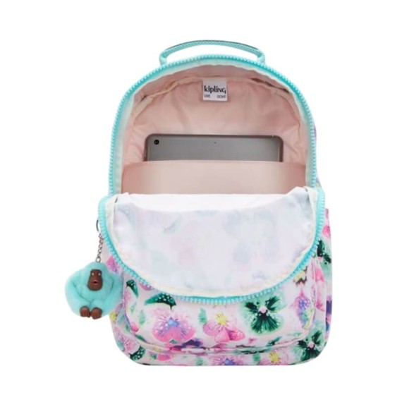 Mochila Casual KIPLING Seoul S Aqua Blossom | Ref. 187.40KI53577EC