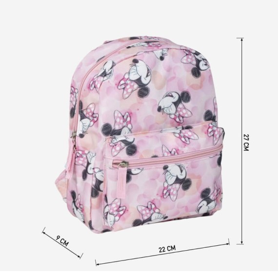 Mochila Creche Estampado 27cm MINNIE Rosa | Ref. 299.2100005068