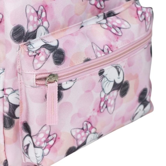 Mochila Creche Estampado 27cm MINNIE Rosa | Ref. 299.2100005068