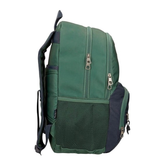 Mochila Escolar 45Cm 2C PEPE JEANS Jebb Verde | Ref. 186.6982521