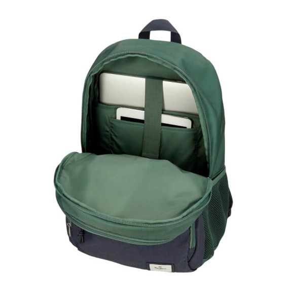 Mochila Escolar 45Cm 2C PEPE JEANS Jebb Verde | Ref. 186.6982521