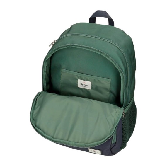 Mochila Escolar 45Cm 2C PEPE JEANS Jebb Verde | Ref. 186.6982521