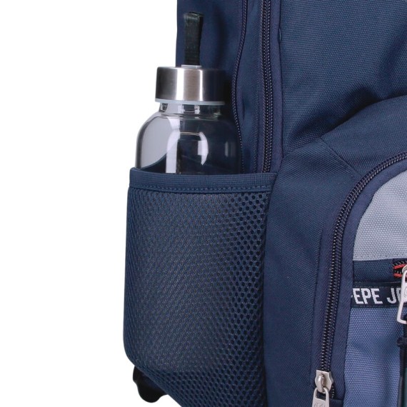 Mochila Escolar Compacta 2R PEPE JEANS Seldon Azul Marinho | Ref. 186.6962921