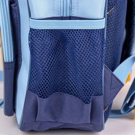Mochila Infantil Escolar 30cm BLUEY Aplicações Azul | Ref. 2100004867