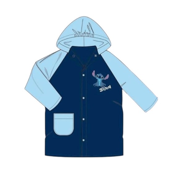 Capa de Chuva Impermeável 3 Anos STITCH Azul Escuro / Azul Claro | Ref. 248.LIL23-1897AEAC3 Capa de Chuva Impermeável 3 Anos STITCH Azul Escuro / Azul Claro | Ref. 248.LIL23-1897AEAC3
