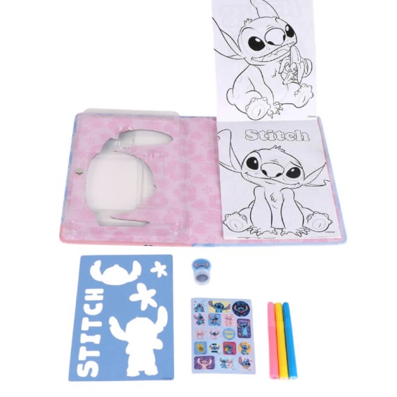 Conjunto Caderno c/ Acessórios STITCH 2700001887 Azul | Ref. 299.2700001887