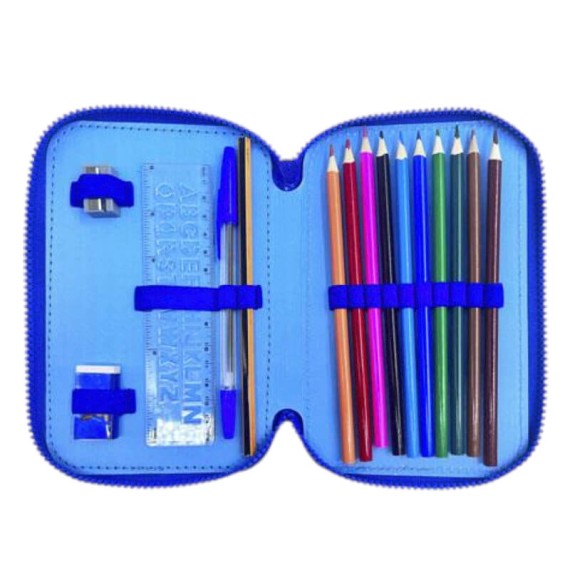 Estojo Escolar Duplo c/ Acessórios PAW PATROL 2700001704 Azul | Ref. 299.2700001704