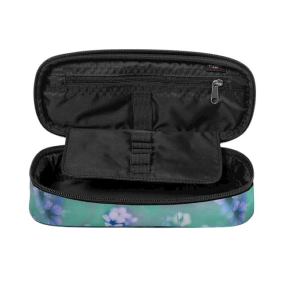 Estojo Escolar EASTPAK Oval Single Flora Fade Aqua | Ref. 267.7177V3