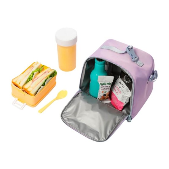 Lancheira Térmica Infantil L Cluw TOTTO MZ0 Lilás | Ref. 330.AJ61CLW00110MZ0L