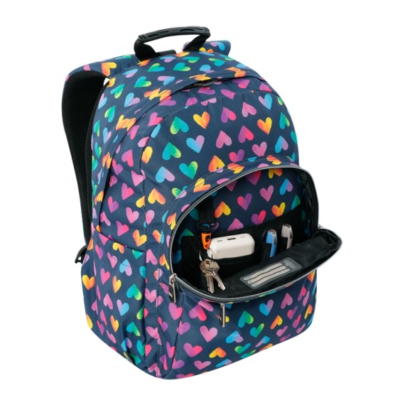 Mochila Escolar Acuareles TOTTO 3YJ Azul Escuro | Ref. 330.MA04ECO02116N3YJ