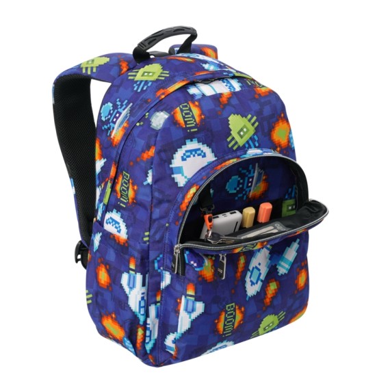 Mochila Escolar Acuareles Space Blue TOTTO 8FK Roxo | Ref. 330.MA04ECO02116N8FK