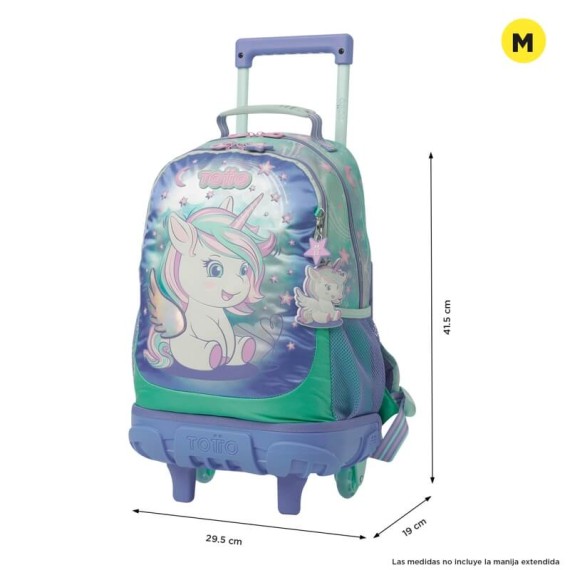 Mochila Infantil com Rodas M Magic Dreams TOTTO 6DJ Lilás | Ref. 330.MJ03MGD005106DJM
