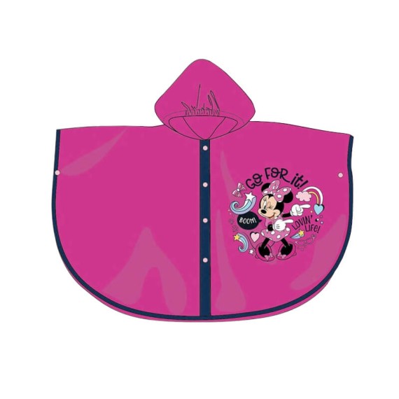 Poncho para Chuva Impermeável 6 Anos MINNIE Me Time Rosa | Ref. 248.MIN23-1879R6