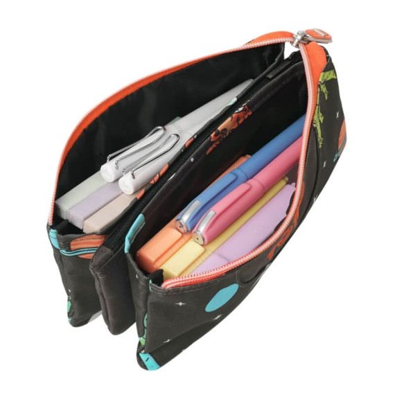 Estojo Escolar Triplo Tablero TOTTO 1WE Cinza | Ref. 330.AC52ECO01216Z1WE