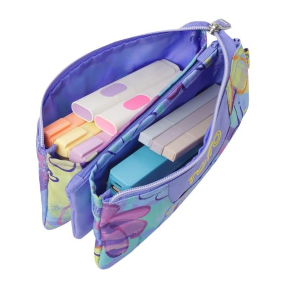 Estojo Escolar Triplo Tablero TOTTO 5Q8 Lilás | Ref. 330.AC52ECO01216Z5Q8