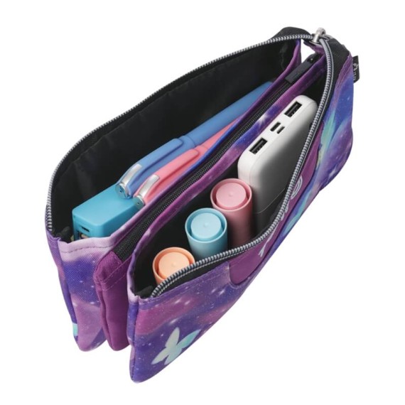 Estojo Escolar Triplo Tablero Glitter TOTTO 5Q6 Roxo | Ref. 330.AC52ECO01211Z5Q6 Estojo Escolar Triplo Tablero Glitter TOTTO 5Q6 Roxo | Ref. 330.AC52ECO01211Z5Q6