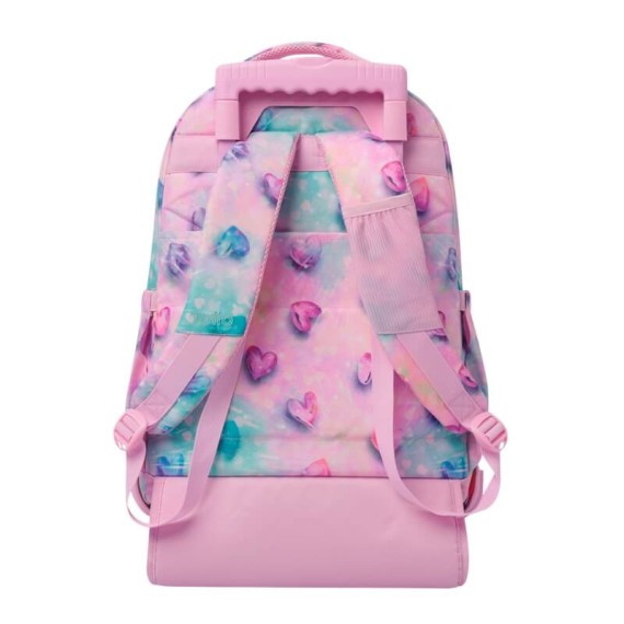 Mochila Escolar Compacta c/ Rodas Renglones TOTTO 1KB Rosa | Ref. 330.MA03ECO00611P1KB