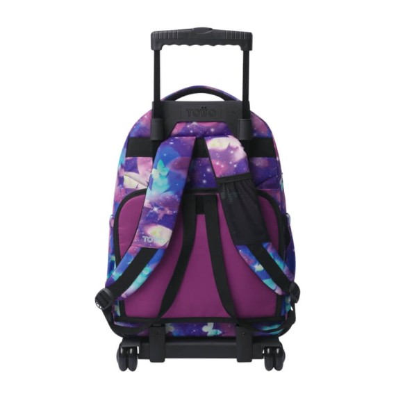 Mochila Escolar Compacta c/ Rodas Renglones TOTTO 5Q6 Roxo | Ref. 330.MA03ECO00611P5Q6