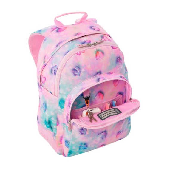 Mochila Escolar Rayol Glitter TOTTO 1KB Rosa | Ref. 330.MA04ECO00211N1KB