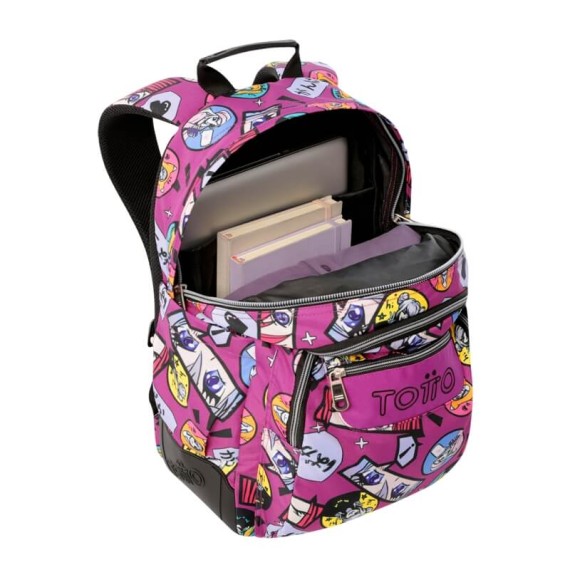 Mochila Escolar Rayol TOTTO 1KC Roxo | Ref. 330.MA04ECO00216N1KC