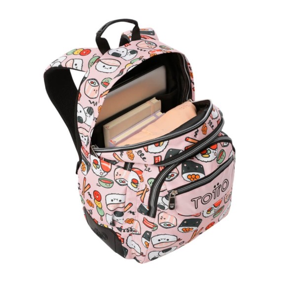 Mochila Escolar Rayol TOTTO 1KD Rosa Claro | Ref. 330.MA04ECO00216N1KD