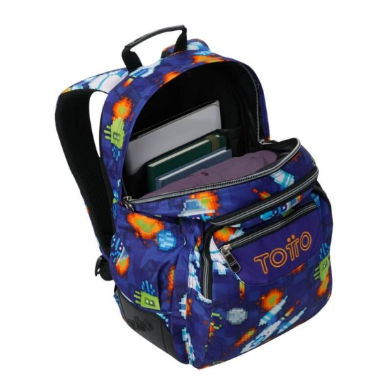 Mochila Escolar Rayol Space Blue TOTTO 8FK Roxo | Ref. 330.MA04ECO00216N8FK