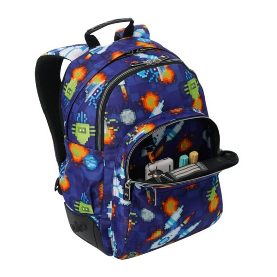 Mochila Escolar Rayol Space Blue TOTTO 8FK Roxo | Ref. 330.MA04ECO00216N8FK
