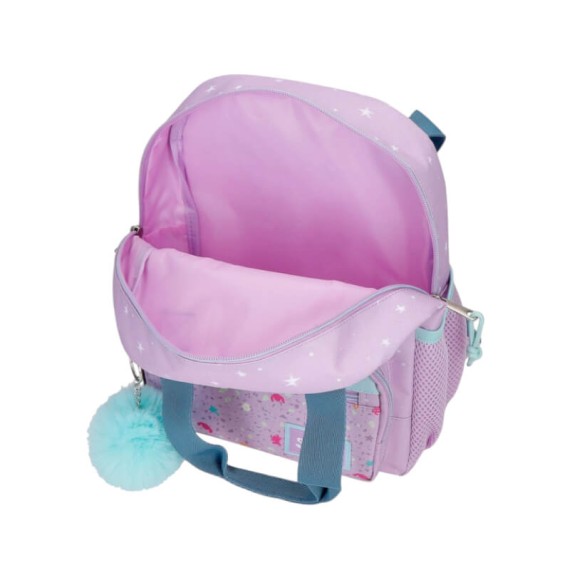 Mochila Infantil 28cm STITCH Lovely Lilás | Ref. 186.3162141
