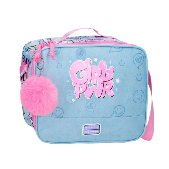 Lancheira Térmica Adaptável MOVOM Power Girl Azul | Ref. 186.3074841 Lancheira Térmica Adaptável MOVOM Power Girl Azul | Ref. 186.3074841
