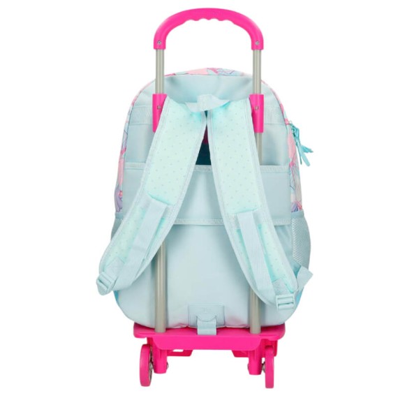 Mochila Adap 44cm 2C c/ Carro MOVOM I Love Sea Life Turquesa | Ref. 186.30526T1 Mochila Adap 44cm 2C c/ Carro MOVOM I Love Sea Life Turquesa | Ref. 186.30526T1