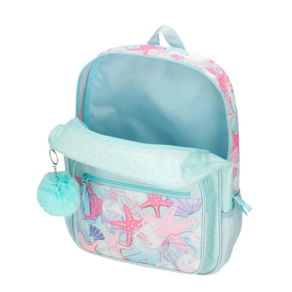 Mochila Escolar Adap 38cm MOVOM I Love Sea Life Turquesa | Ref. 186.30523D1 Mochila Escolar Adap 38cm MOVOM I Love Sea Life Turquesa | Ref. 186.30523D1